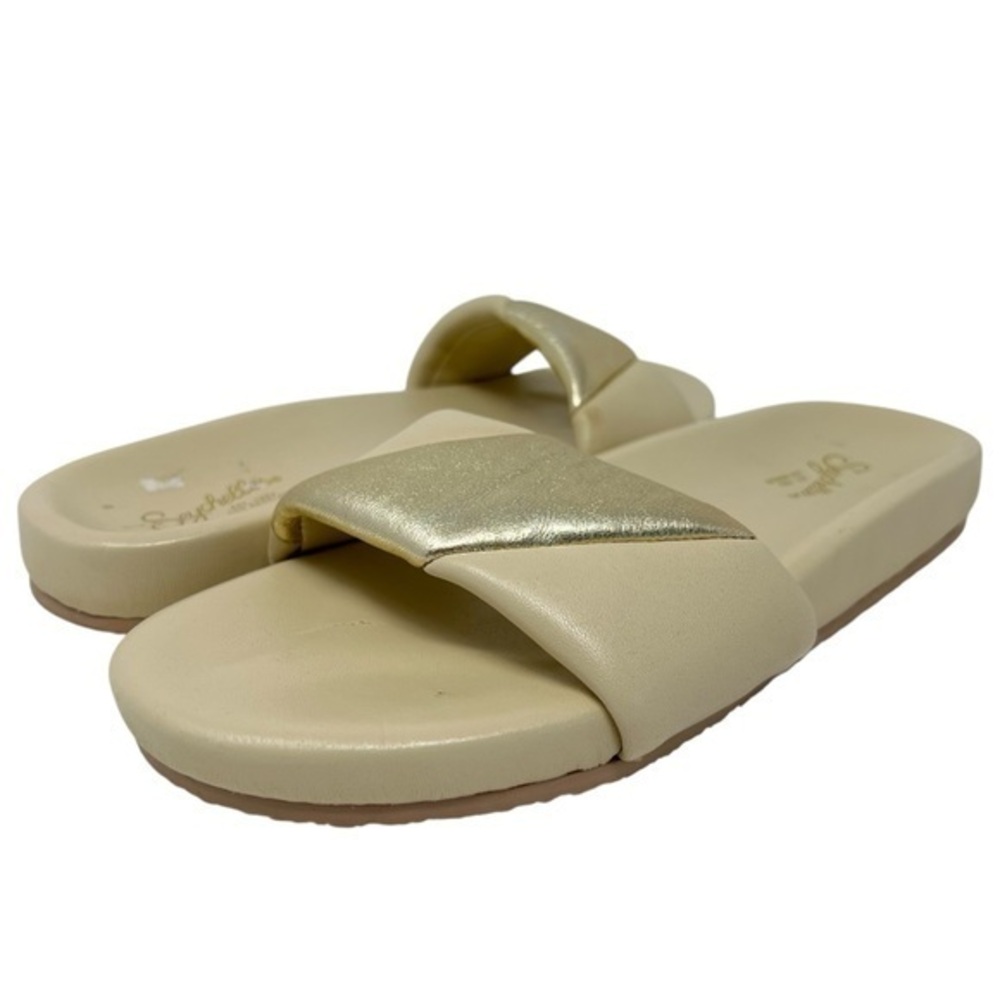 Seychelles Metallic Gold Slide Sandals